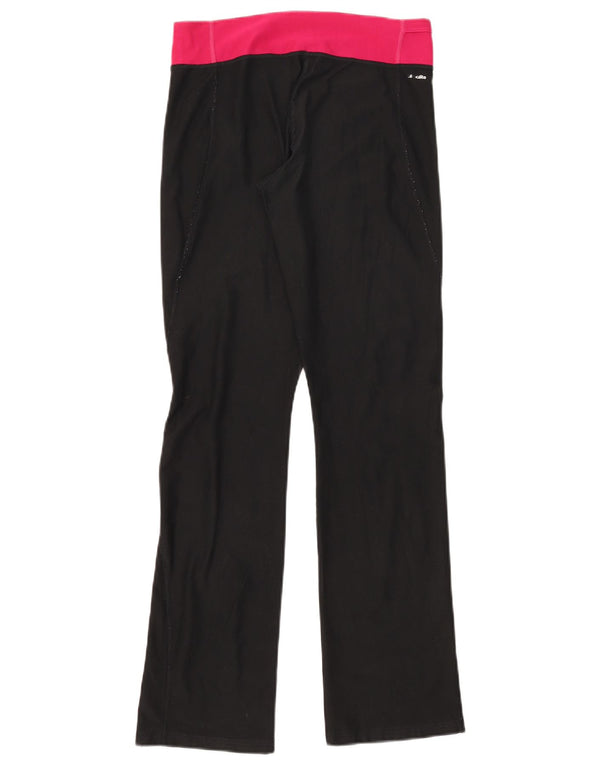 Adidas Damen Climalite Trainingshose UK 8/10 Small Schwarz Colourblock