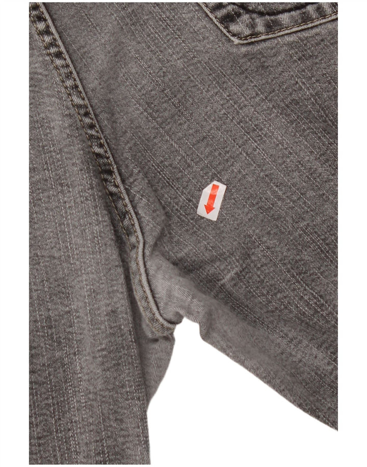 MARKS & SPENCER Damen Stretch Straight Jeans UK 16 Large W32 L30 Grau