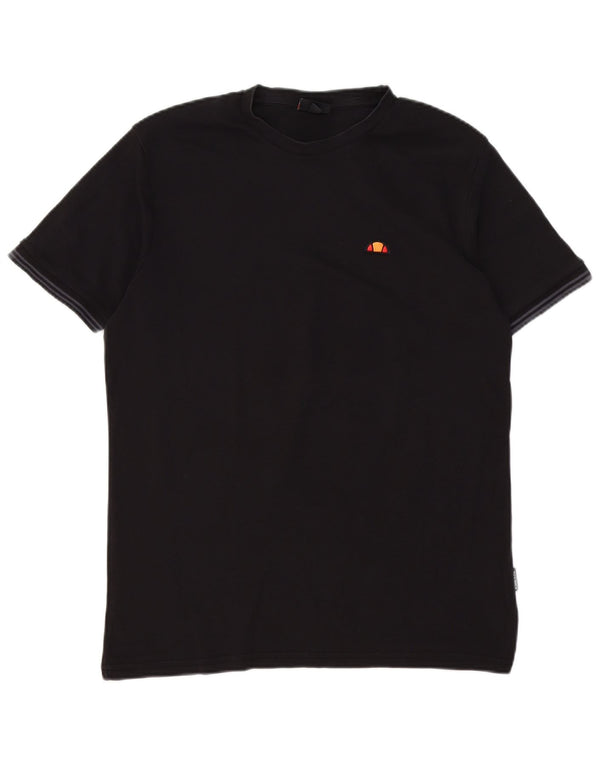 ELLESSE Herren T-Shirt Top Medium Schwarz