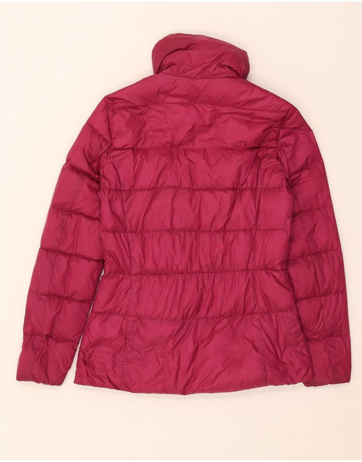 Massimo Dutti Damen Wattierte Jacke UK 10 Small Rosa Nylon