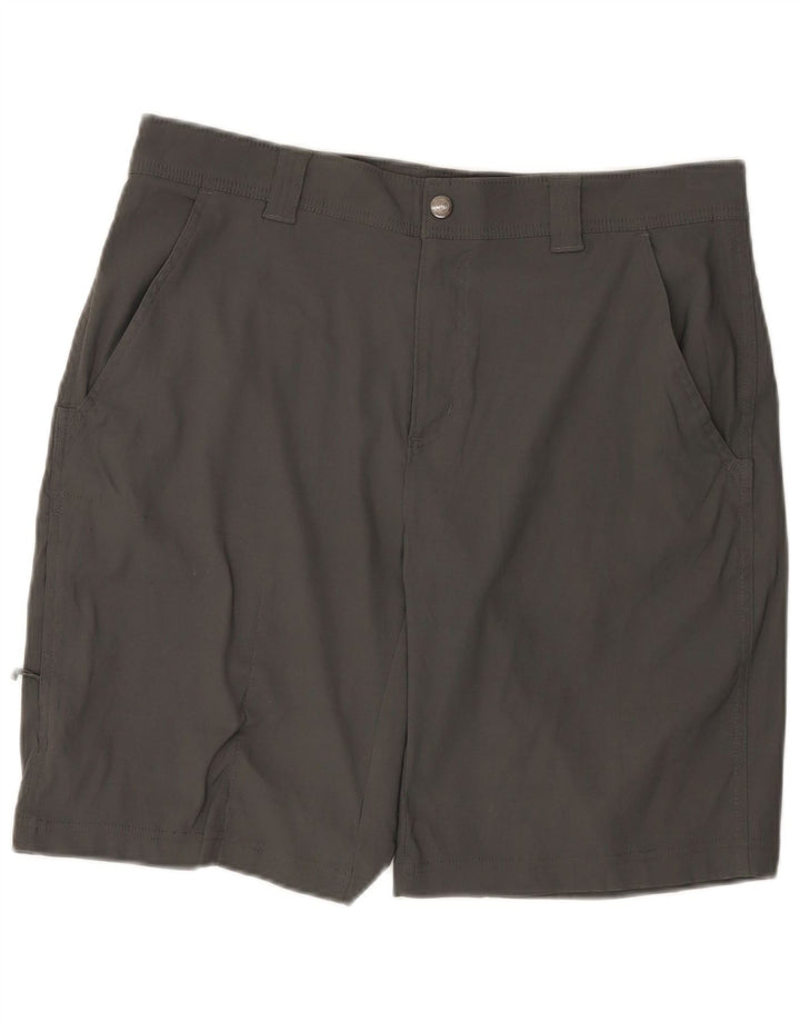 Columbia Herren Omni-Shade Shorts W34 Large Graues Nylon