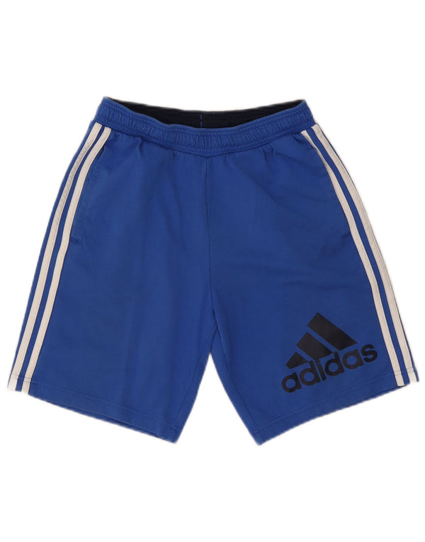 Adidas Jungen Graphic Sport Shorts 13–14 Jahre, blaue Baumwolle