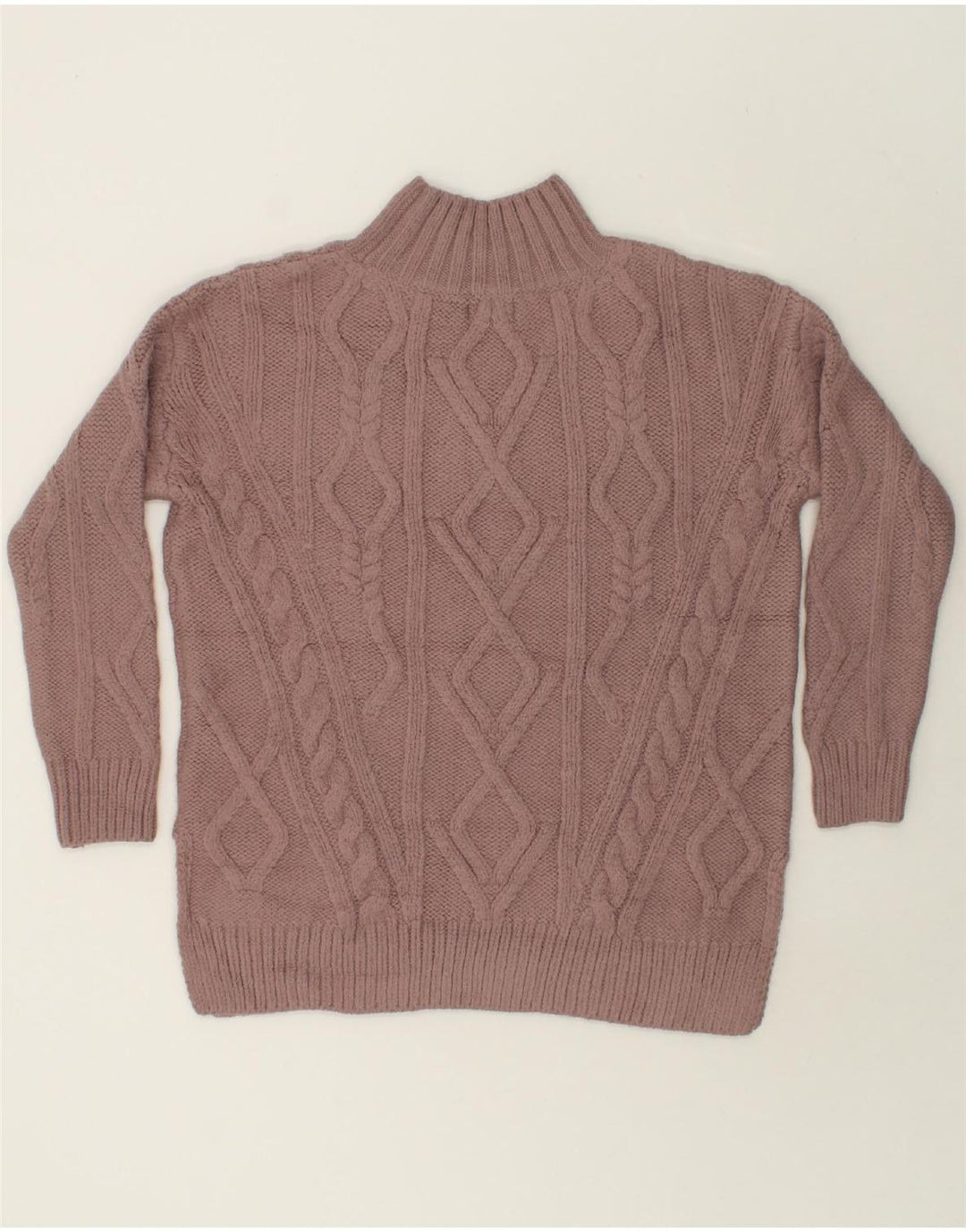 FAT FACE Womens Oversized Turtle Neck Jumper Sweater UK 12 Medium Purple Vintage Fat Face and Second-Hand Fat Face from Messina Hembry 