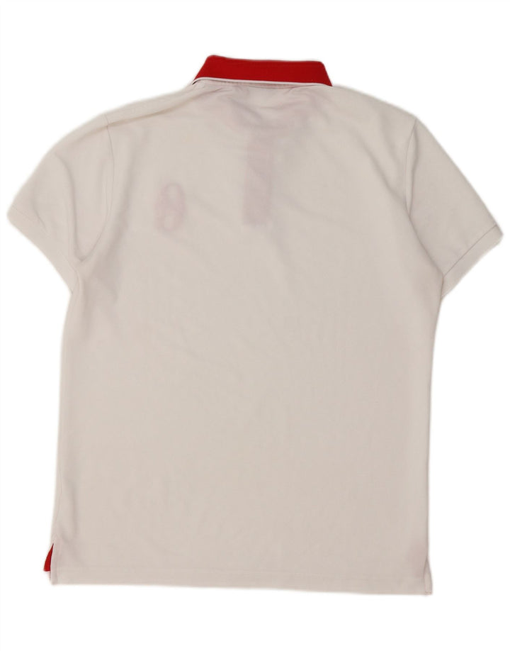 Conte of Florence Rugby-Poloshirt für Herren, mittelgroß, Weiß