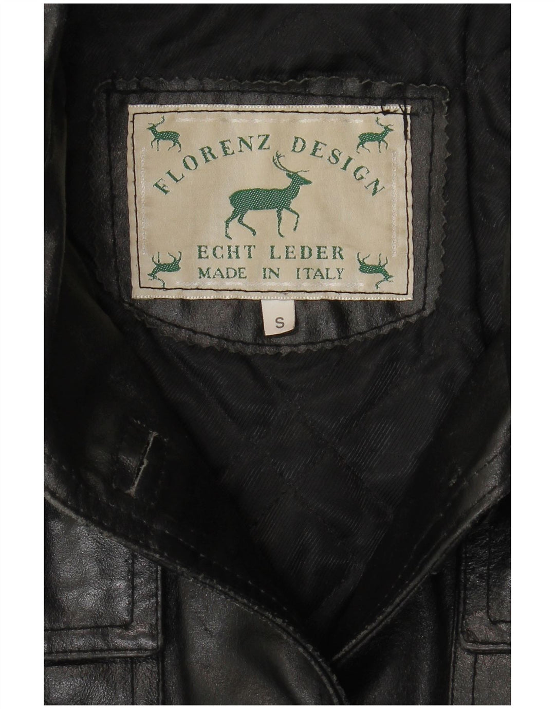 Vintage Damen Lederjacke UK 10 Kleines schwarzes Leder