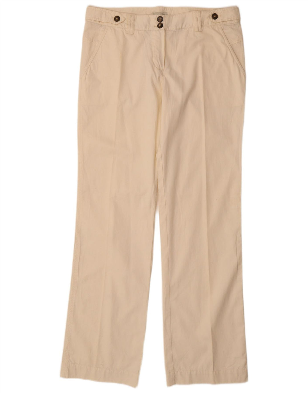 MASSIMO DUTTI Gerade Chino-Hose für Damen, EU 42, Größe L, W32, L34, Beige