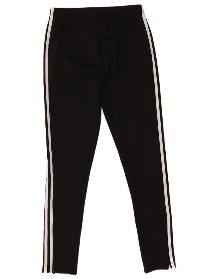 Adidas Damen-Trainingshose UK 12 Mittelschwarzes Colourblock-Polyester
