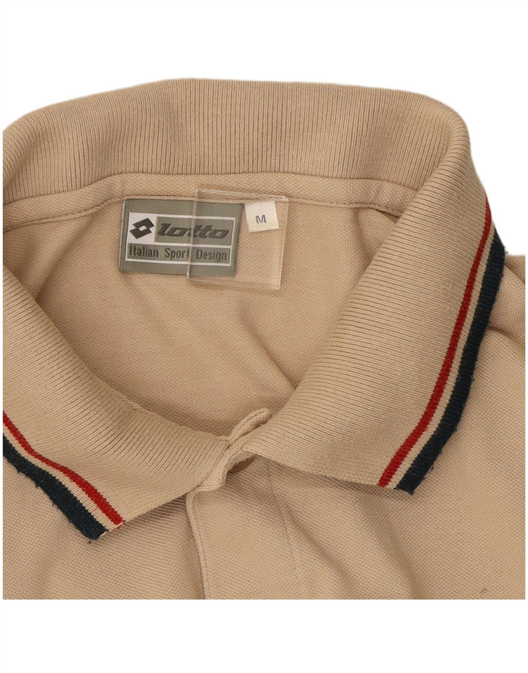 Lotto Herren-Langarm-Poloshirt aus mittelbeiger Baumwolle