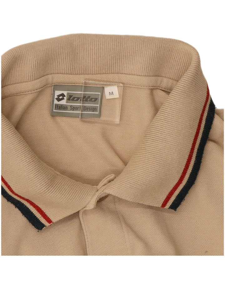 Lotto Herren-Langarm-Poloshirt aus mittelbeiger Baumwolle