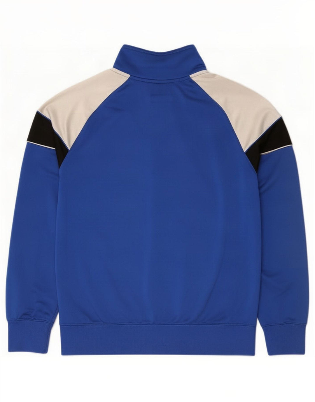 Nike Herren-Trainingsanzug-Topjacke, großes, blaues Farbblock-Polyester