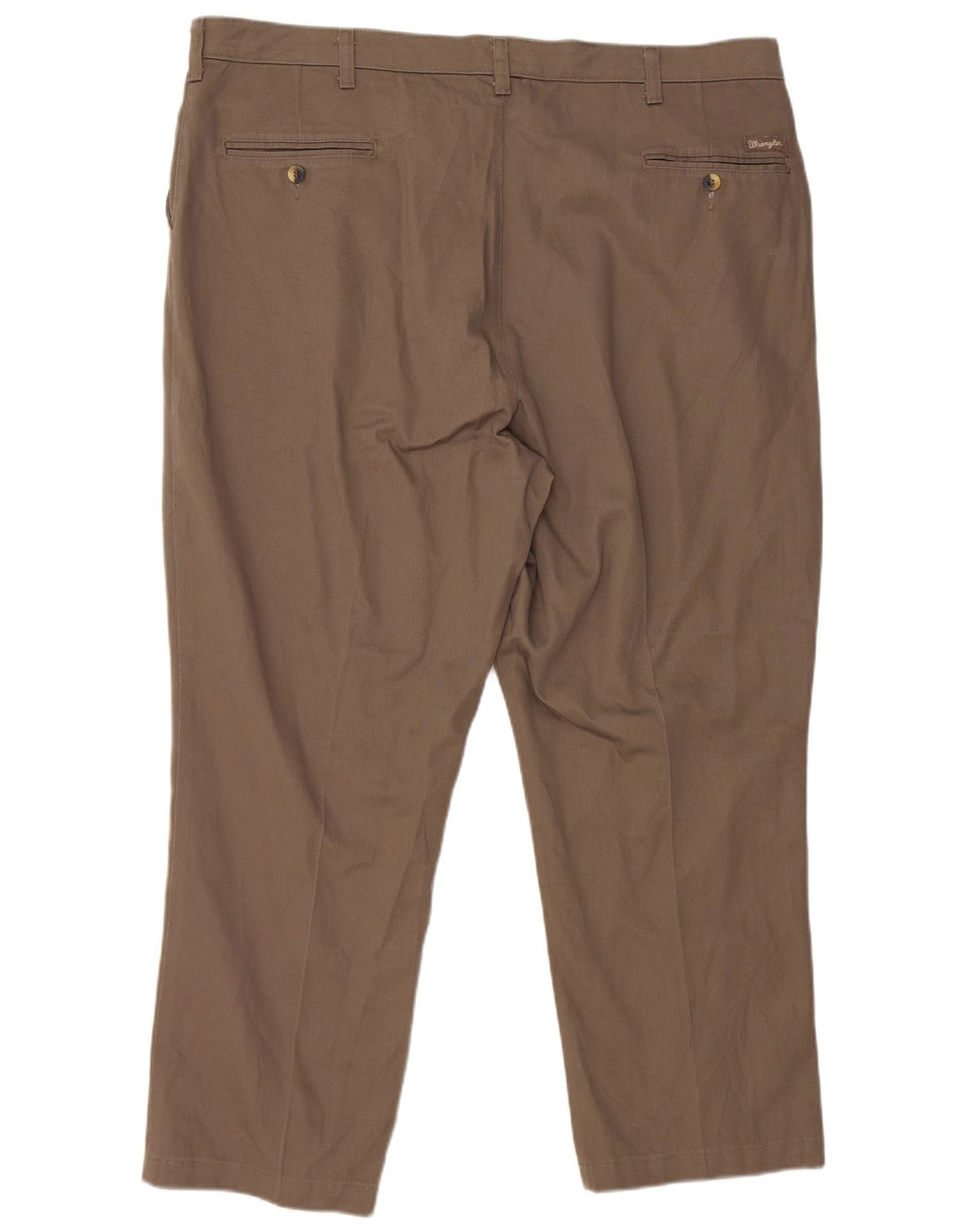 WRANGLER Herren Riata Straight Chino Hose W42 L32 Beige Baumwolle