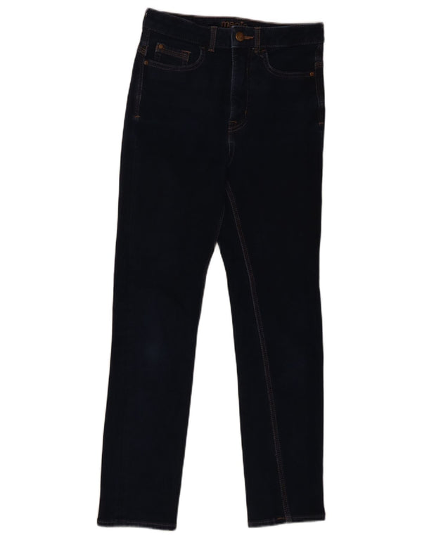 Marks & Spencer Damen Slim Jeans UK 8 Small W28 L26 Marineblau Baumwolle