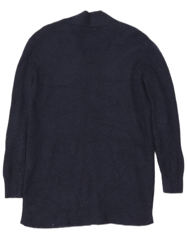Marks & Spencer Damen Longline Open Cardigan Pullover UK 10 Small Marineblau