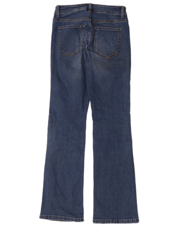 Marks & Spencer Damen Schlagjeans UK 8 Smal W28 L29 Blaue Baumwolle