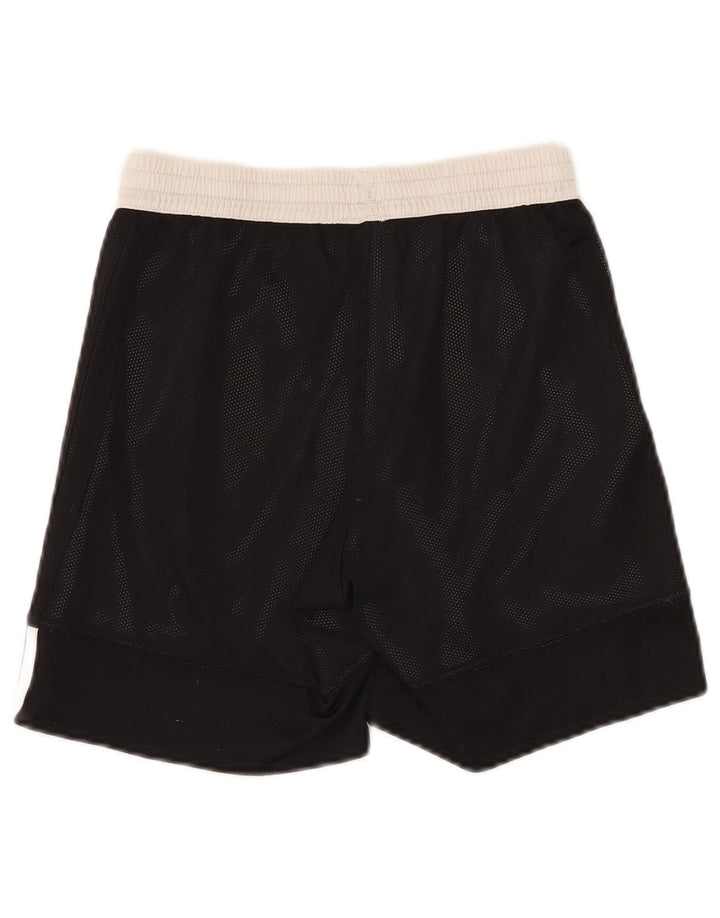 Adidas Sportshorts für Jungen, 11–12 Jahre, schwarzes Colourblock-Polyester