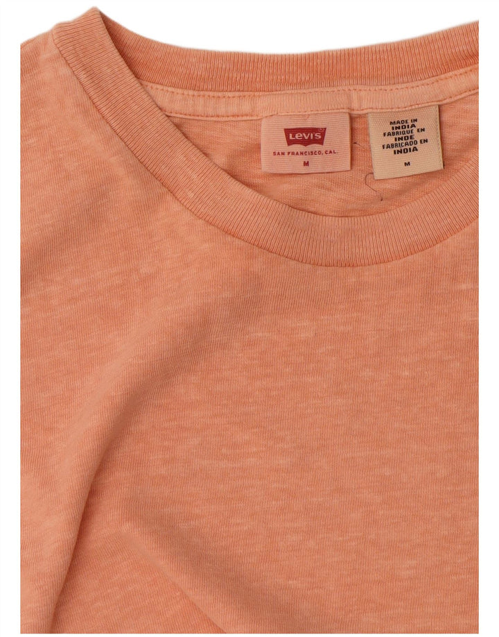 LEVI'S Damen T-Shirt Top UK 14 Medium Orange
