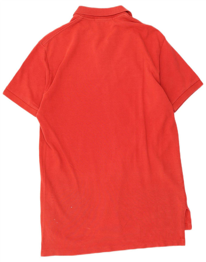 POLO RALPH LAUREN Herren-Poloshirt aus mittelroter Baumwolle