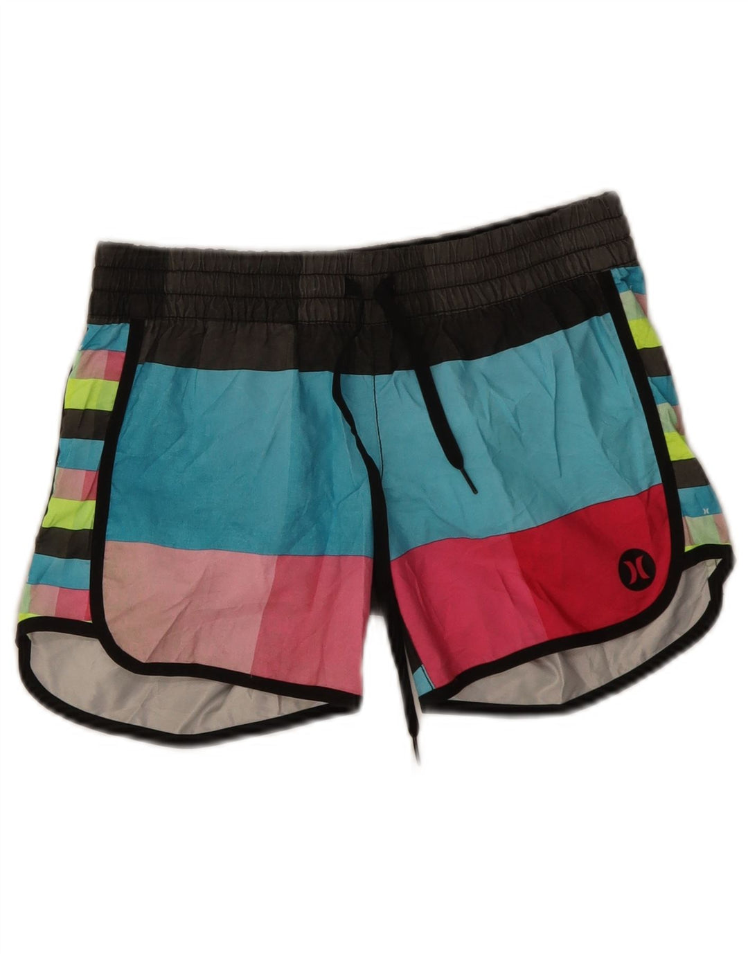 Hurley Herren-Badeshorts XS Mehrfarbiges Colourblock-Polyester