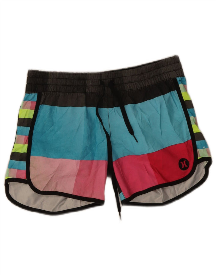 Hurley Herren-Badeshorts XS Mehrfarbiges Colourblock-Polyester