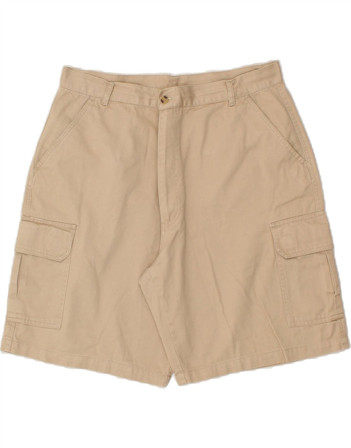 VINTAGE Mens Cargo Shorts IT 50 Large W34  Beige Cotton Vintage Vintage and Second-Hand Vintage from Messina Hembry 