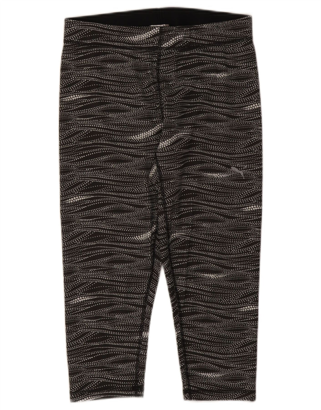 Puma Damen Capri-Leggings UK 14 Mittelschwarz gestreift Polyester