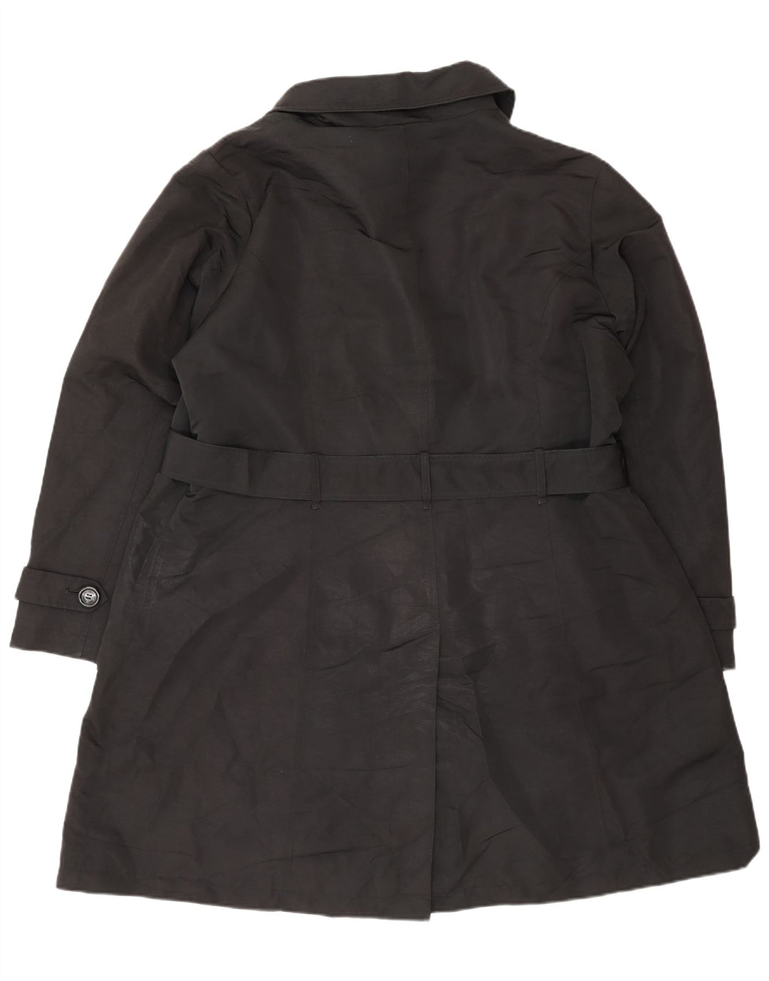 Marks & Spencer Damen Trenchcoat UK 22 3XL Schwarz Polyester