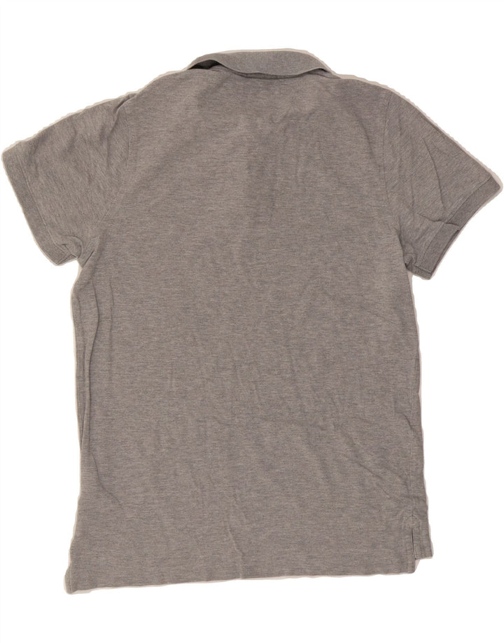 TOMMY HILFIGER Mens Slim Fit Polo Shirt Medium Grey Cotton Vintage Tommy Hilfiger and Second-Hand Tommy Hilfiger from Messina Hembry 