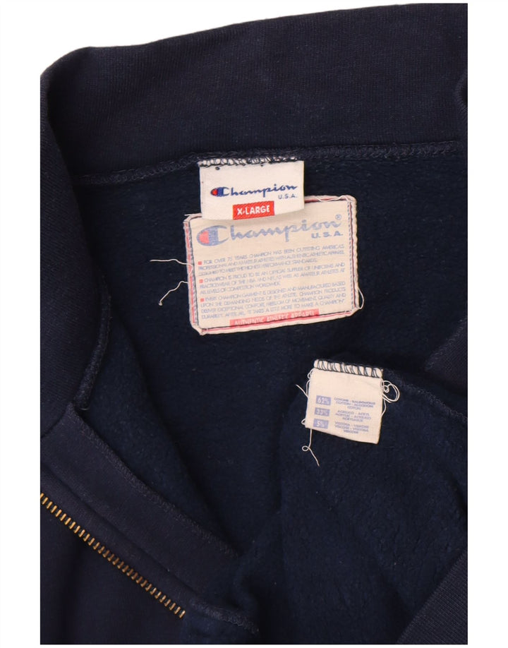 Champion Herren-Trainingsanzugoberteil, XL, Marineblau, Baumwolle
