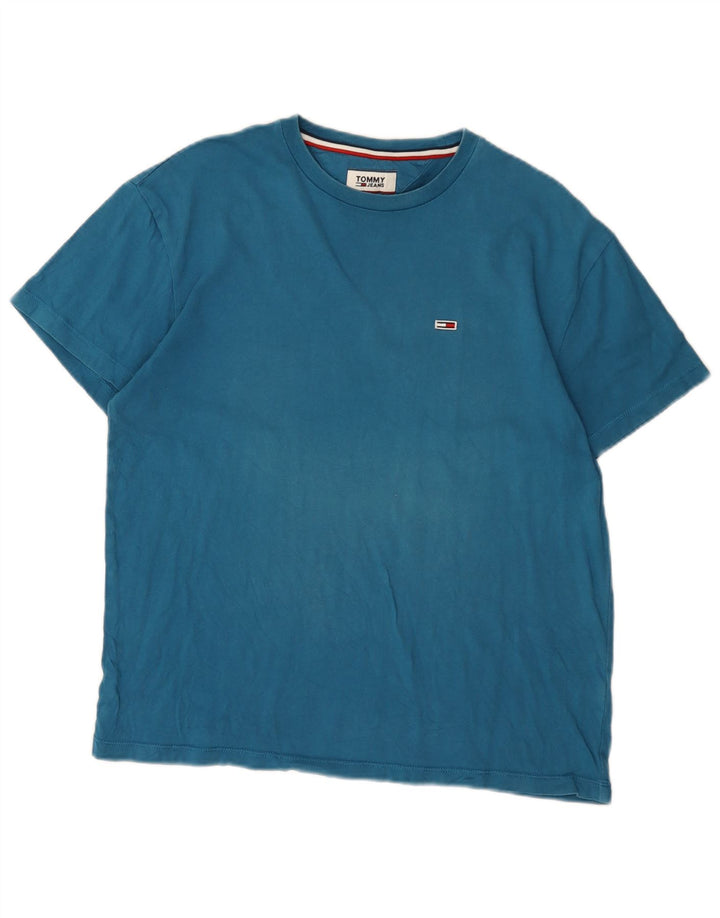 Tommy Hilfiger Herren T-Shirt Top Mittelblau