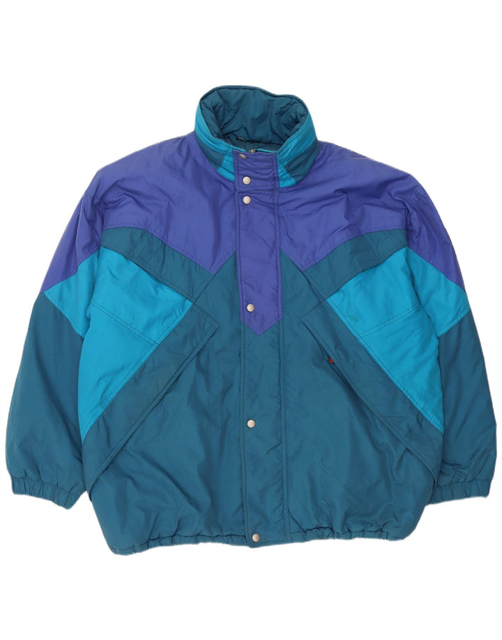 Brugi Herren-Skijacke mit Kapuze IT 56 3XL Mehrfarbiges Colourblock-Polyamid