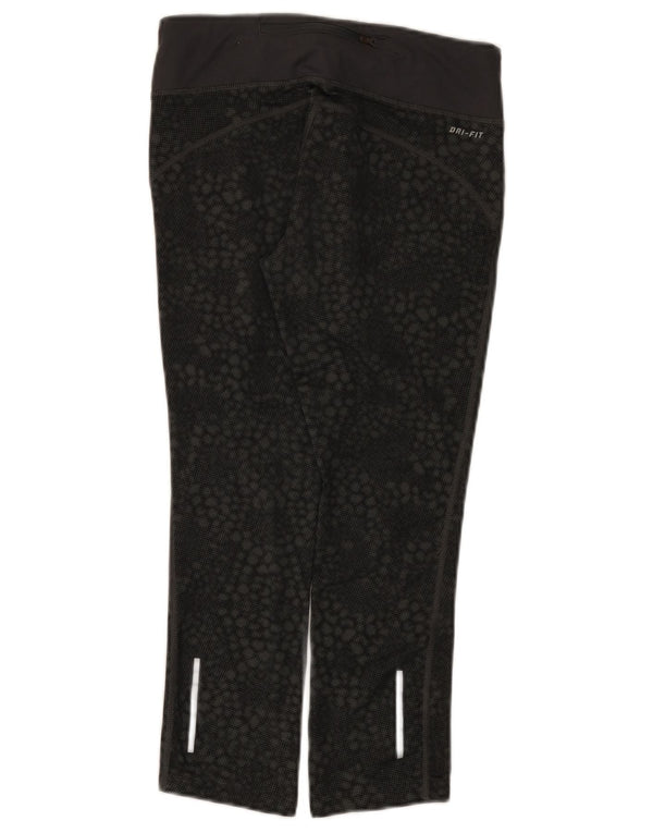 Nike Damen Dri Fit Capri-Leggings, Größe S, Größe S, schwarz, geometrisch, Polyester