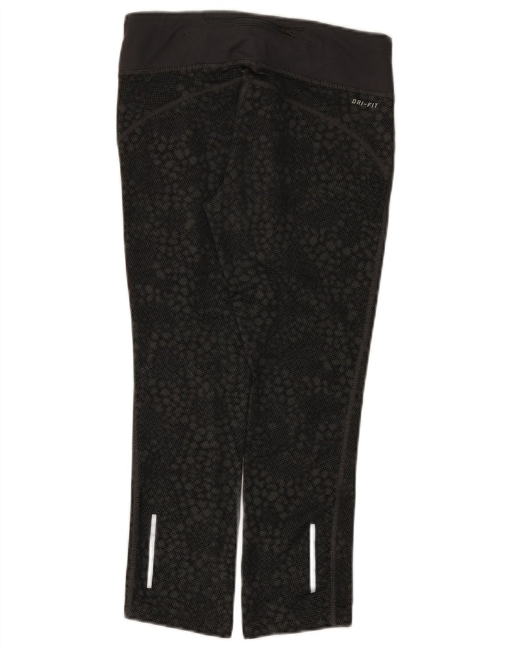 Nike Damen Dri Fit Capri-Leggings, Größe S, Größe S, schwarz, geometrisch, Polyester