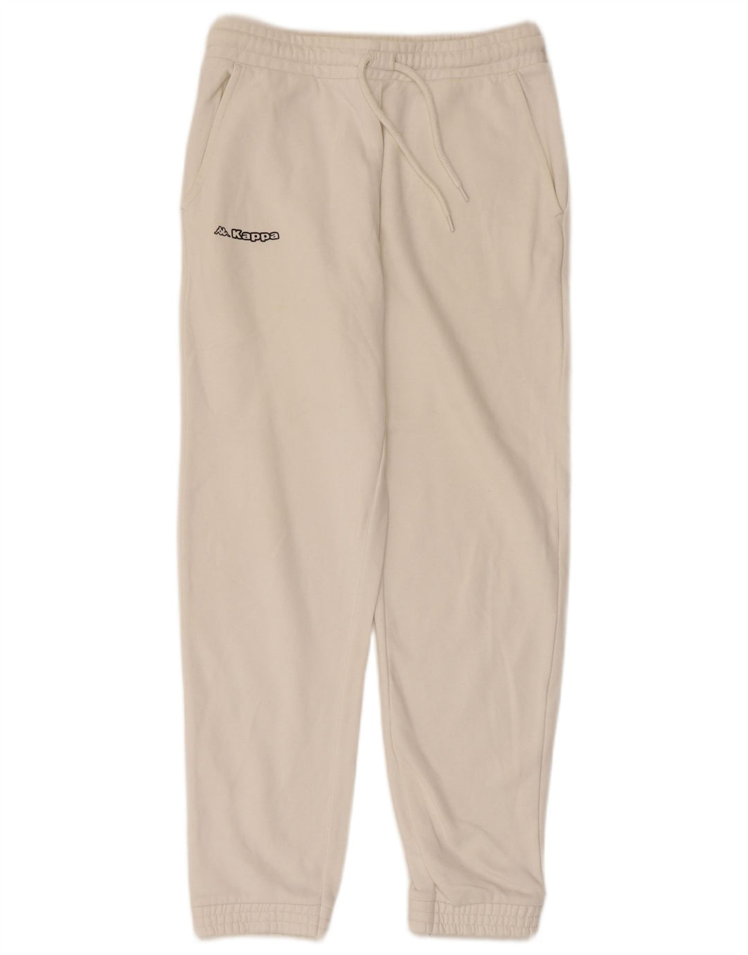 KAPPA Herren-Trainingshose, Jogginghose, Größe S, weiße Baumwolle