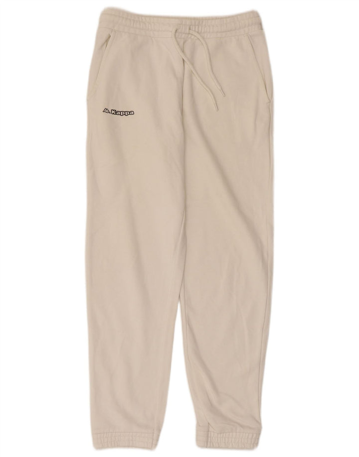 KAPPA Herren-Trainingshose, Jogginghose, Größe S, weiße Baumwolle