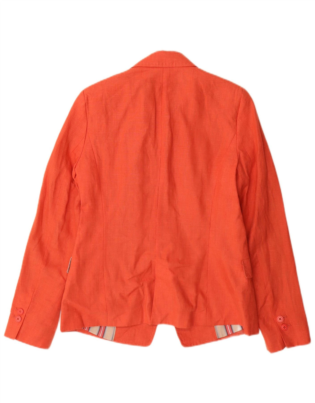 Zara Damen 1-Knopf-Blazerjacke UK 12 Mittelorange