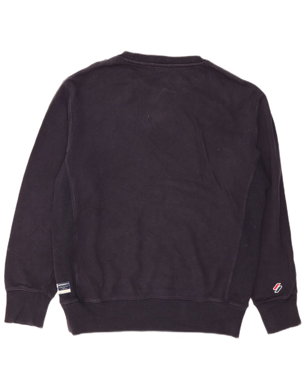 Superdry Herren Grafik-Sweatshirt-Pullover XL aus marineblauer Baumwolle