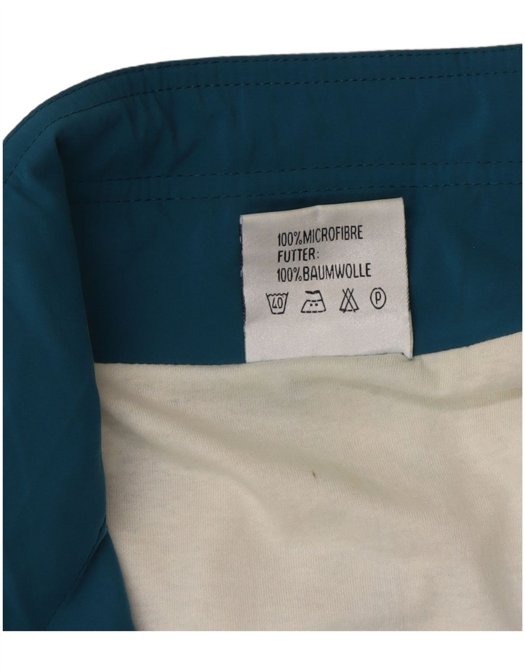 Vintage Herren-Trainingsanzug-Top-Jacke, große blaue Colourblock-Mikrofasern