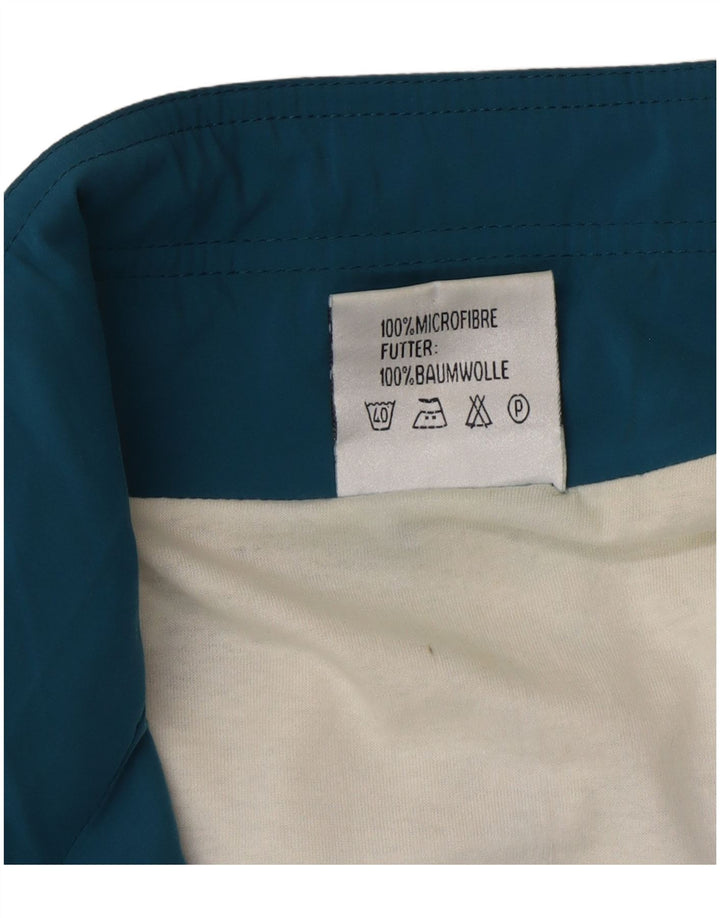 Vintage Herren-Trainingsanzug-Top-Jacke, große blaue Colourblock-Mikrofasern