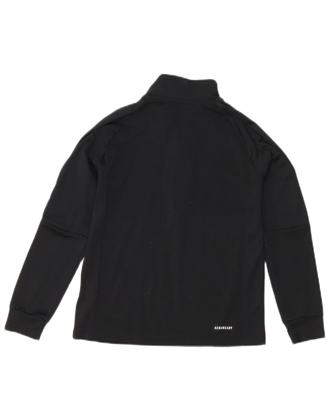 Adidas Jungen Aeroready Zip Neck Pullover Trainingsanzug Top 9–10 Jahre Schwarz