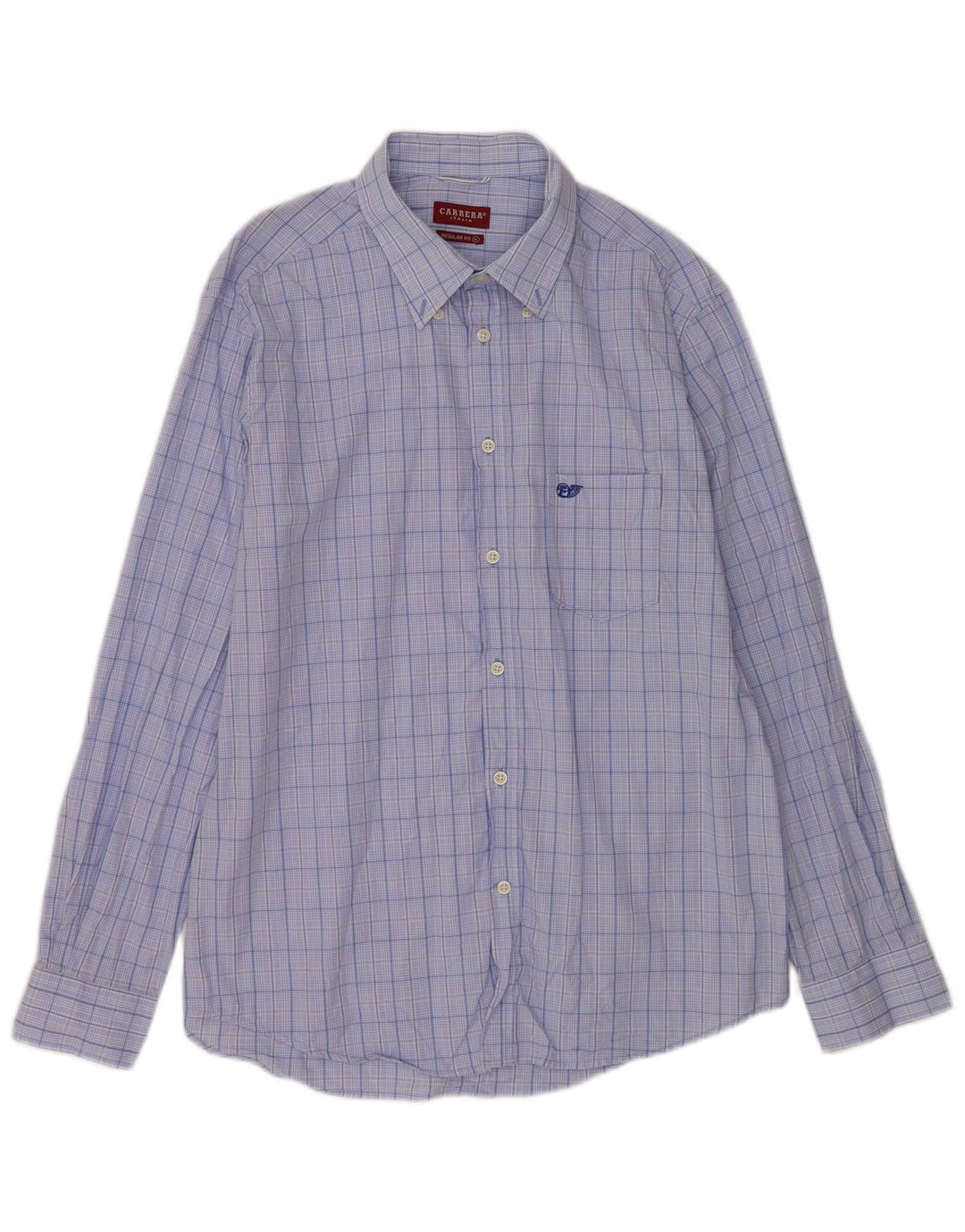 Carrera Herren Regular Fit Hemd XL Blau kariert