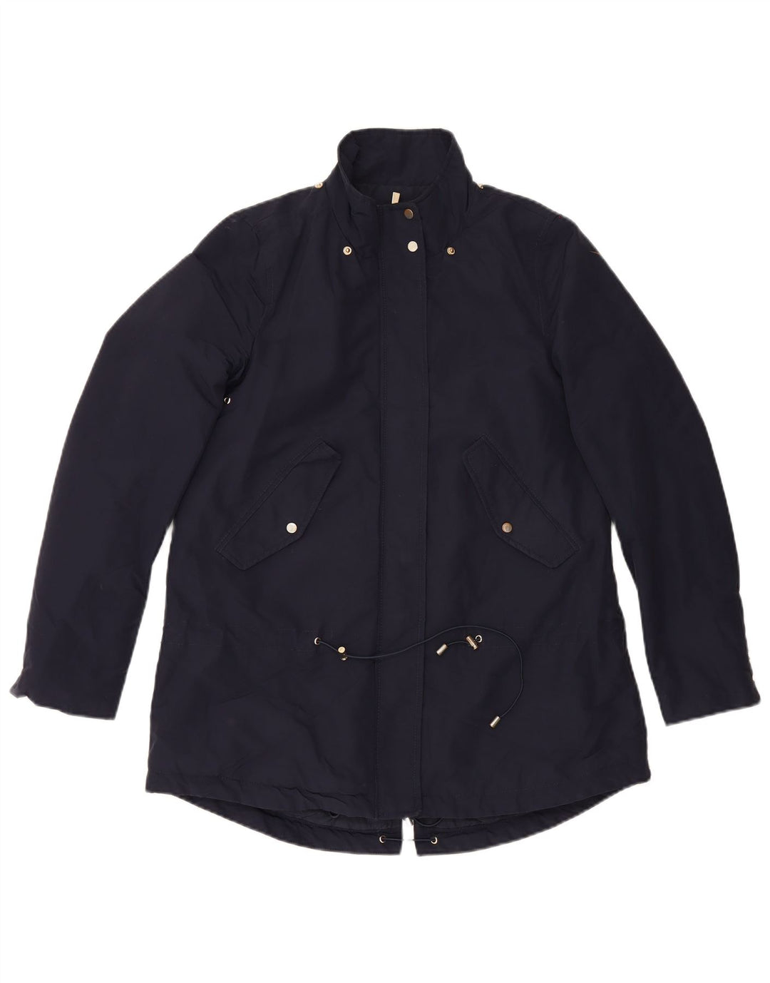 Mango Damen Parka Jacke UK 10 Small Marineblau