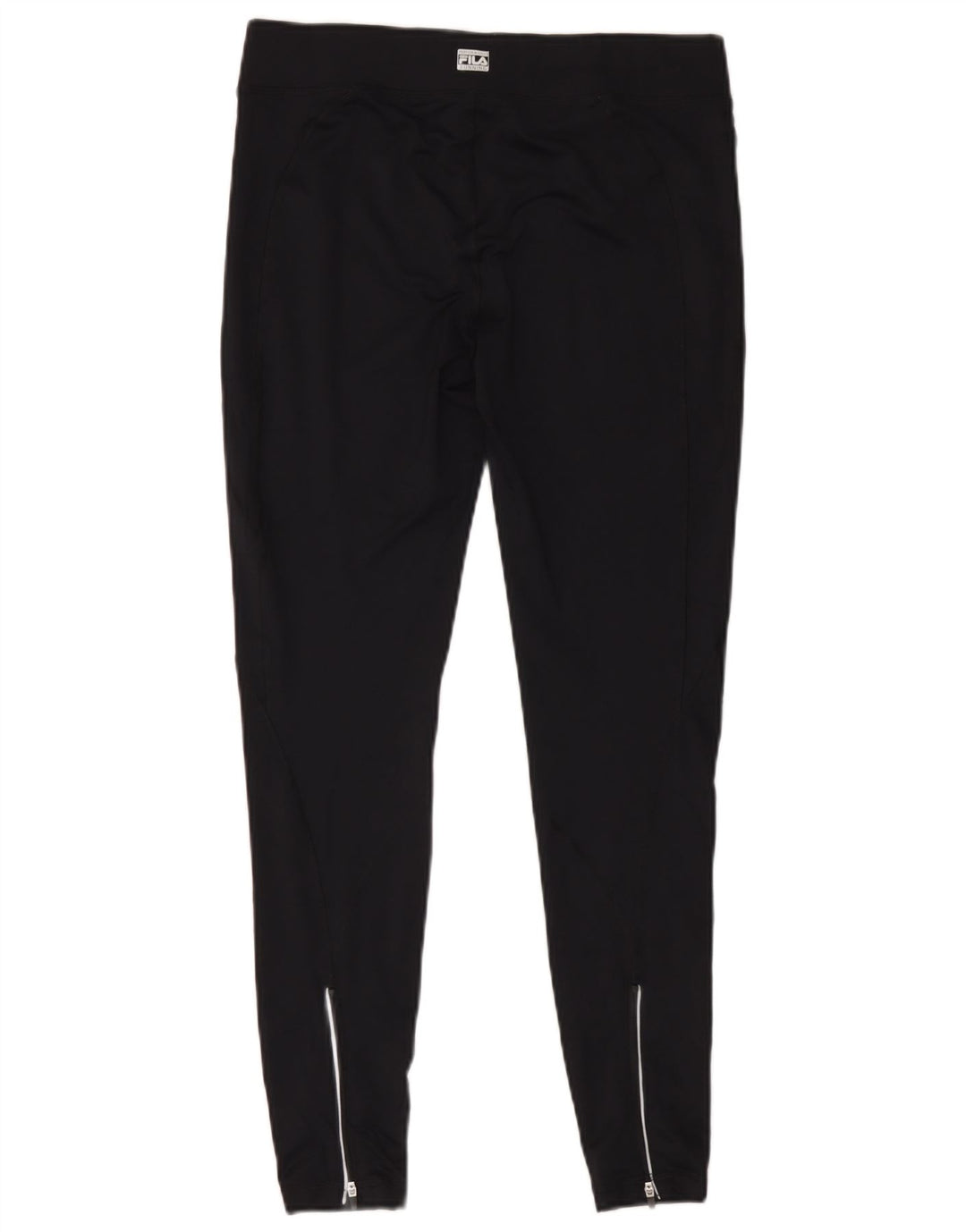 Fila Damen Leggings UK 14 Medium Schwarz Polyester