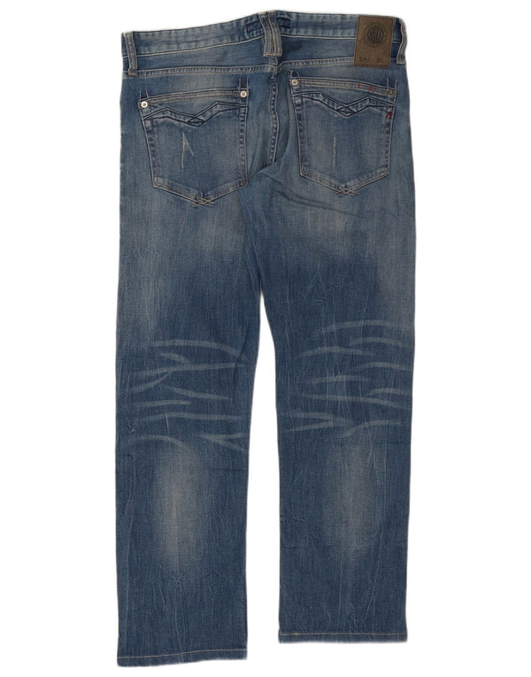 Replay Mens Newbill Straight Jeans W31 L30 Blue Cotton