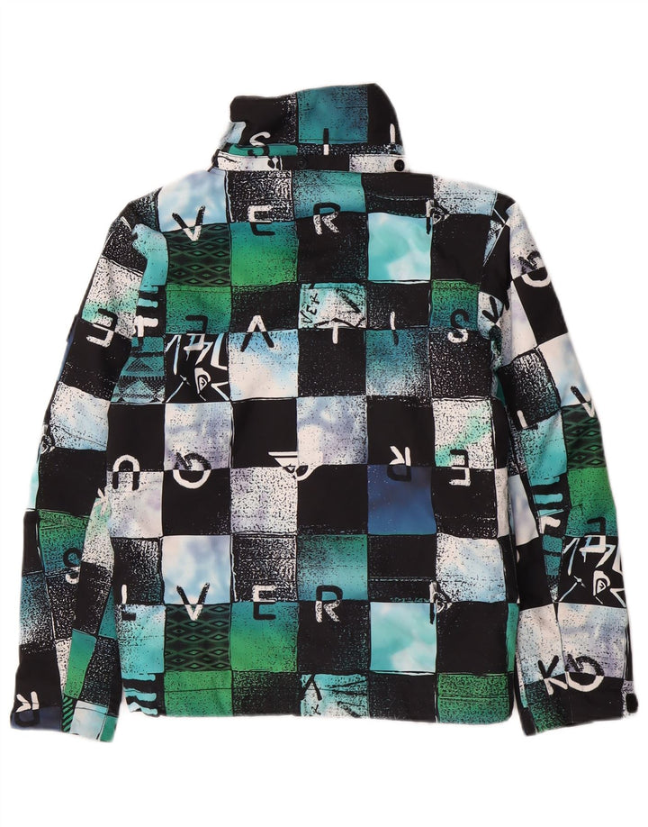 Quiksilver Jungen-Windbreaker-Jacke mit Grafik, 9–10 Jahre, mittelgroß, mehrfarbig