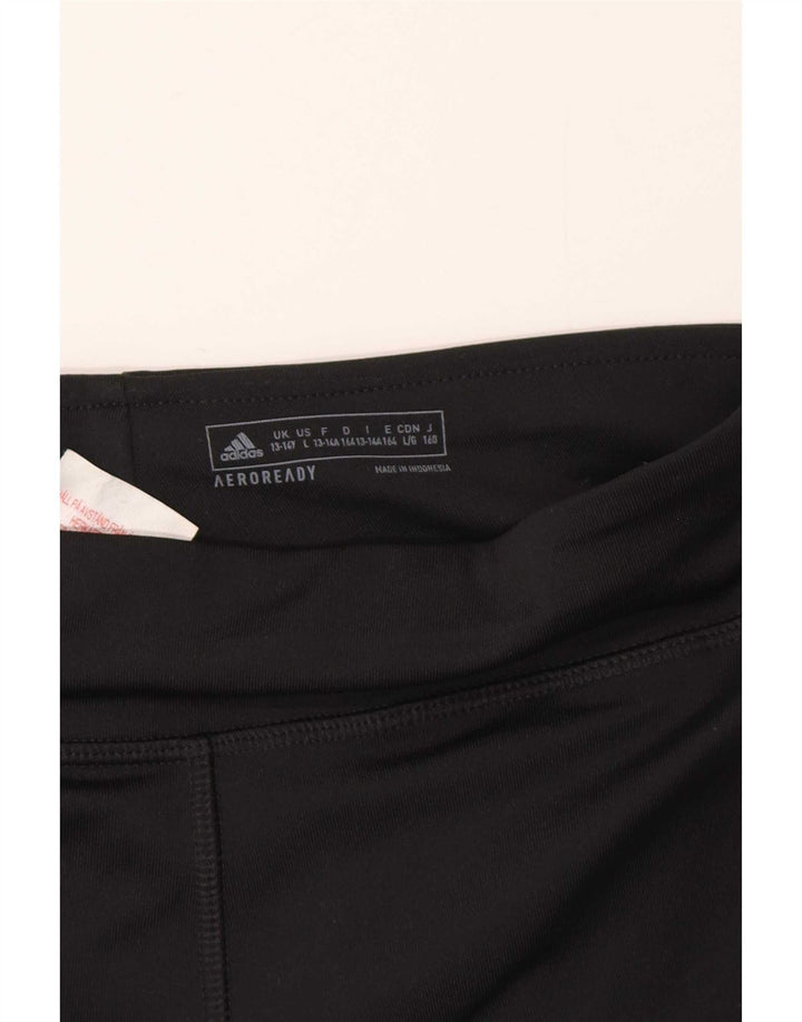 Adidas Mädchen Aeroready Leggings 13–14 Jahre, schwarzes Polyester