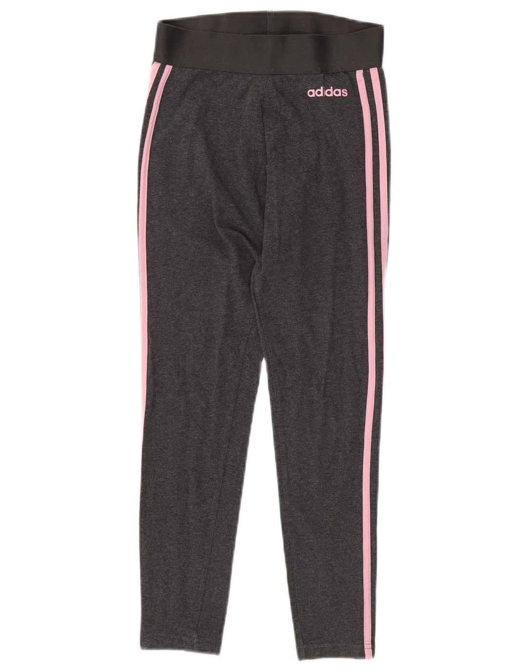 ADIDAS Damen Leggings UK 4/6 XS Graue Baumwolle
