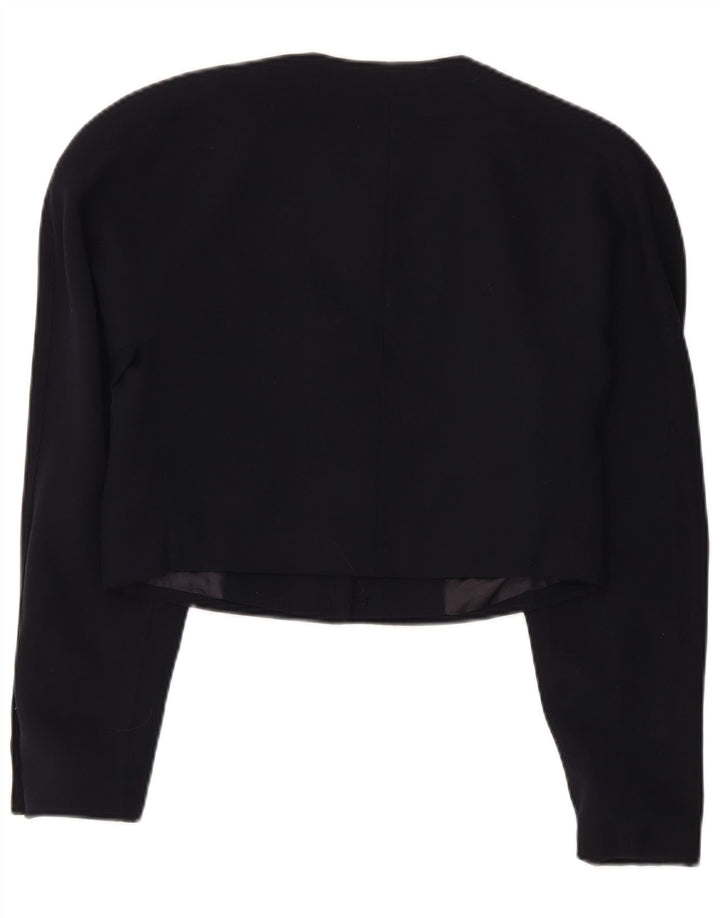 Mondi Damen Crop Graphic Bolero Jacke EU 38 Mittel Marineblau