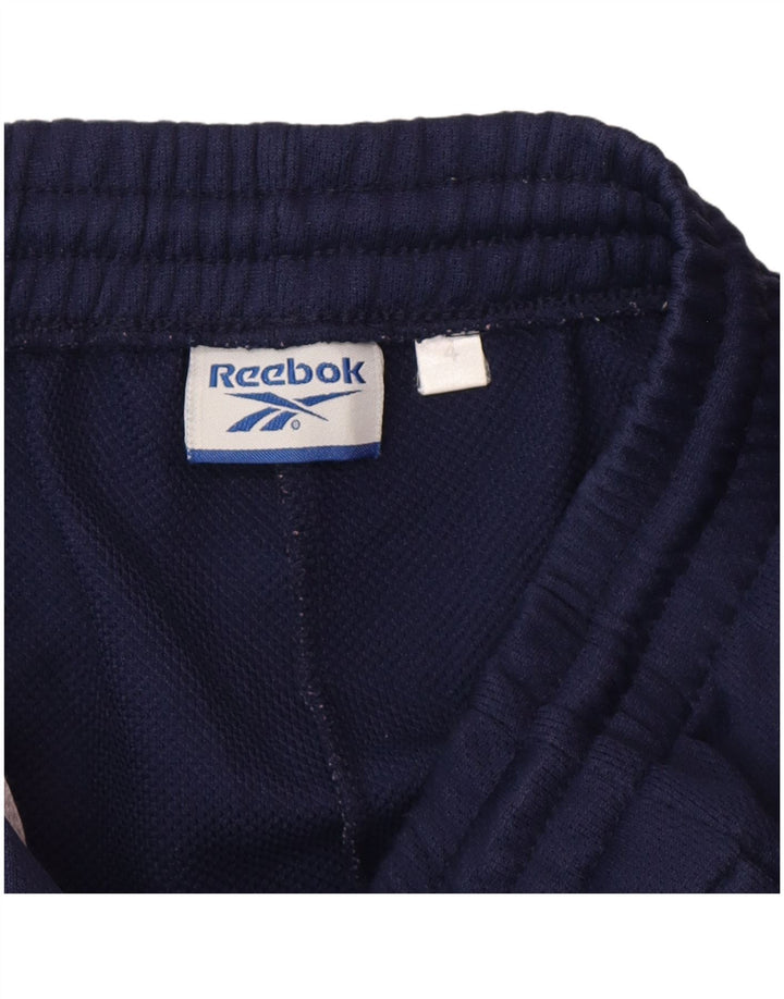 Reebok Herren-Trainingshose mit Grafik, groß, marineblaues Polyester