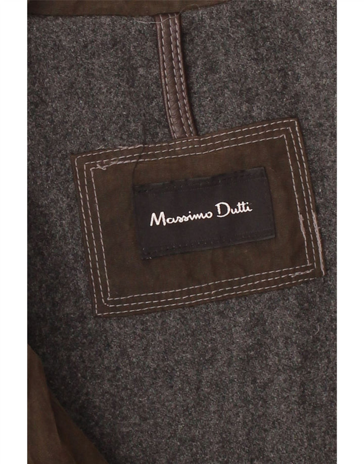 MASSIMO DUTTI Herrenjacke aus gewachster Baumwolle UK 44 2XL Braun