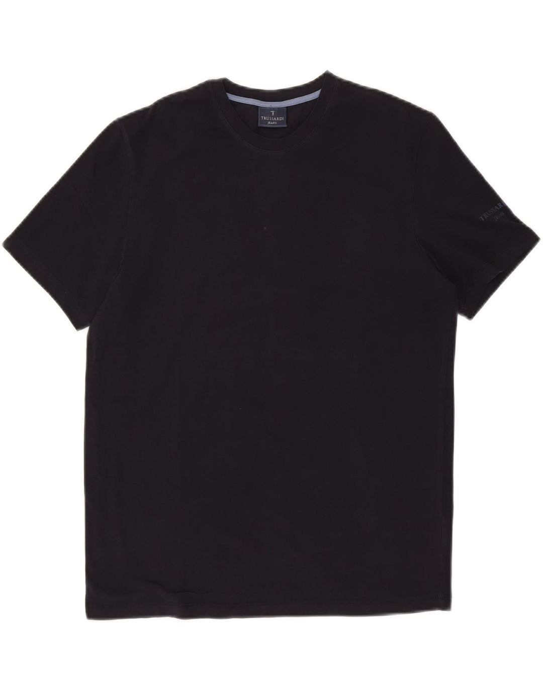 TRUSSARDI JEANS Herren T-Shirt Top Mittelschwarz Baumwolle